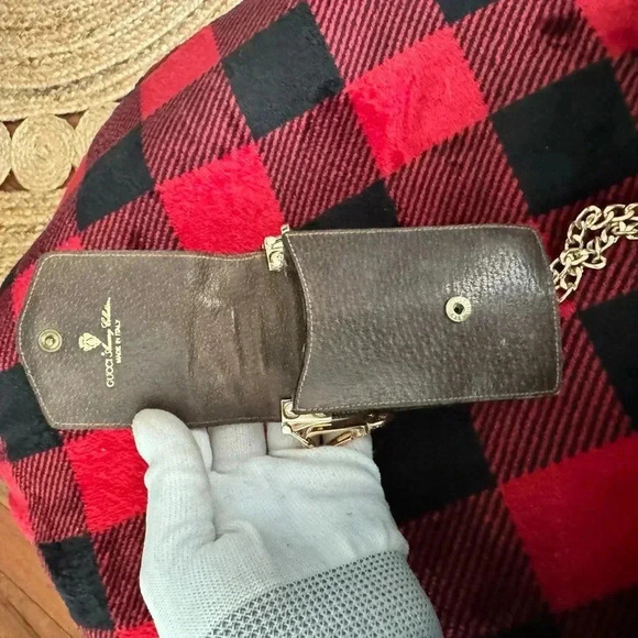 Vintage Gucci Wallet Case Pouch Accessory Collection Italy Authentic converted - Picture 10 of 14